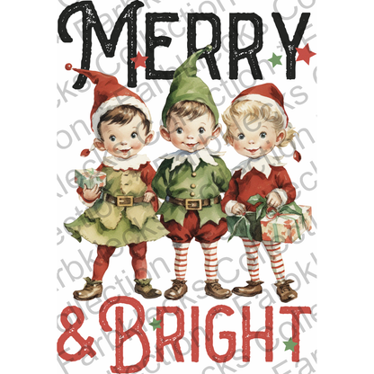 Motivtransfer 1116 Vintage Merry and Bright