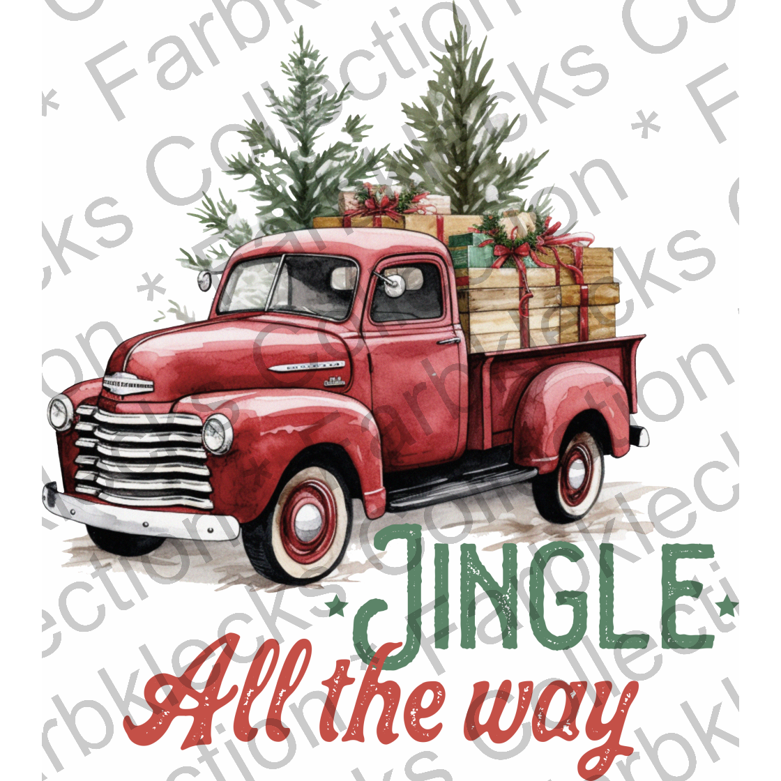 Motivtransfer 1125 Vintage Jingle all the Way