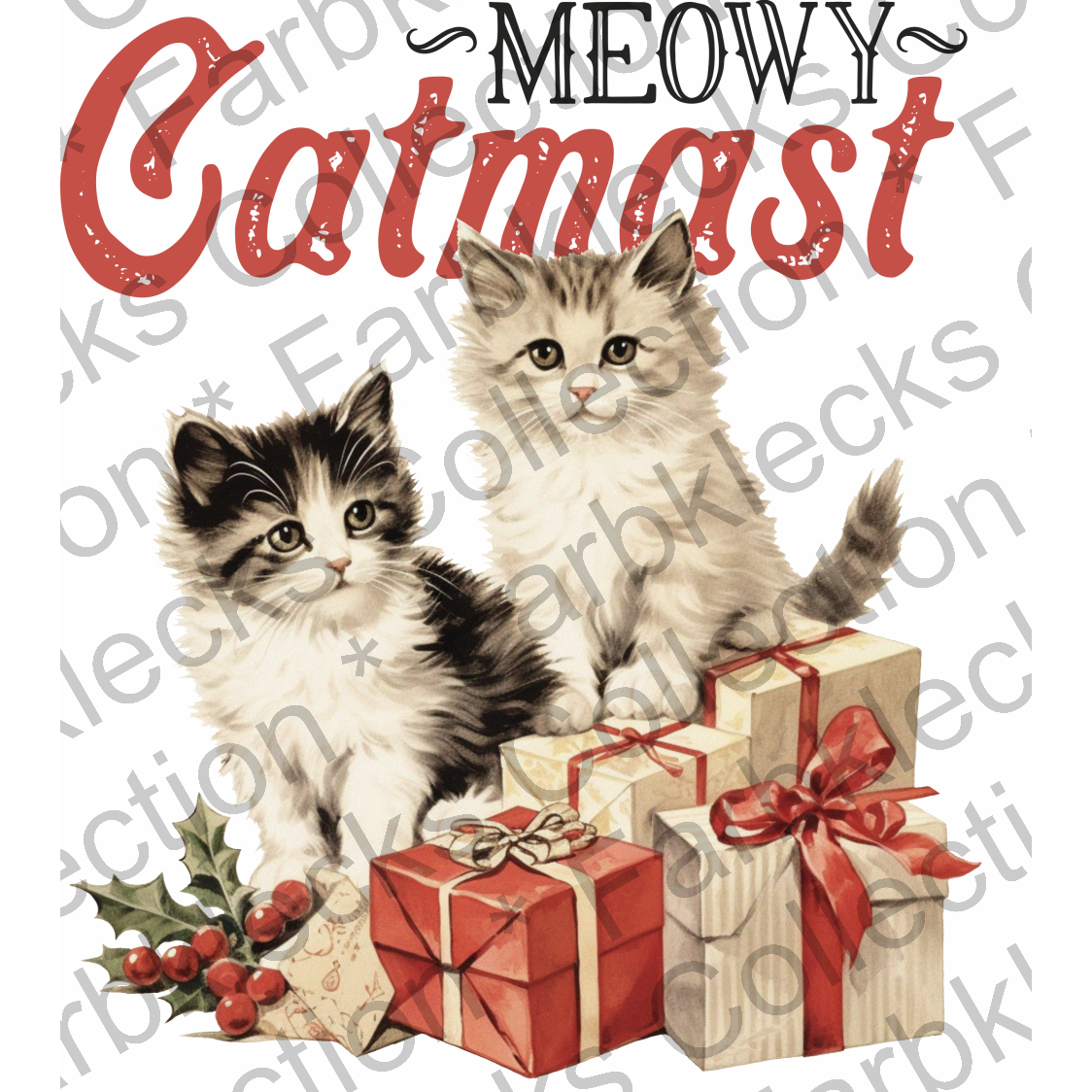 Motivtransfer 1126 Vintage Meowy Catmast