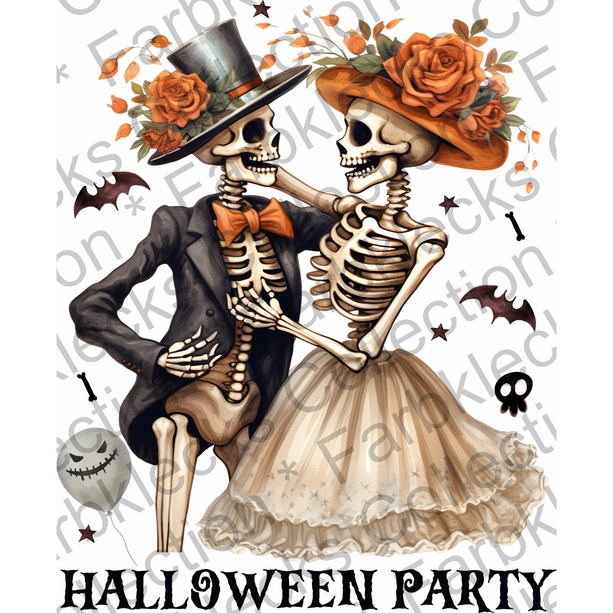 Motivtransfer 1217 Halloween Party Hochzeit