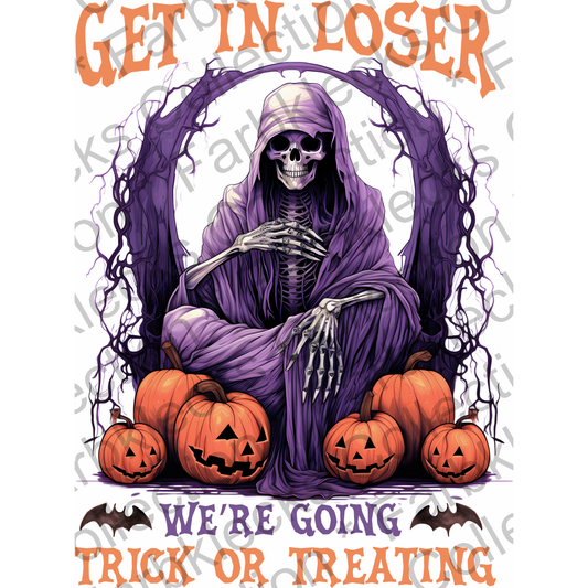 Motivtransfer 1222 Get in Loser Were going trick or treating