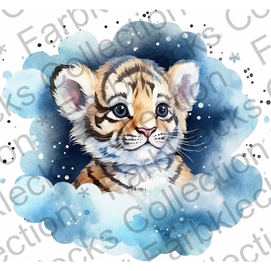 Motivtransfer 1461 Tiger in der Wolke