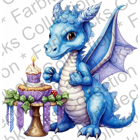 Motivtransfer 1497 Drache mit Torte