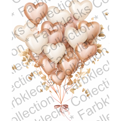 Motivtransfer 1609 Luftballons rose