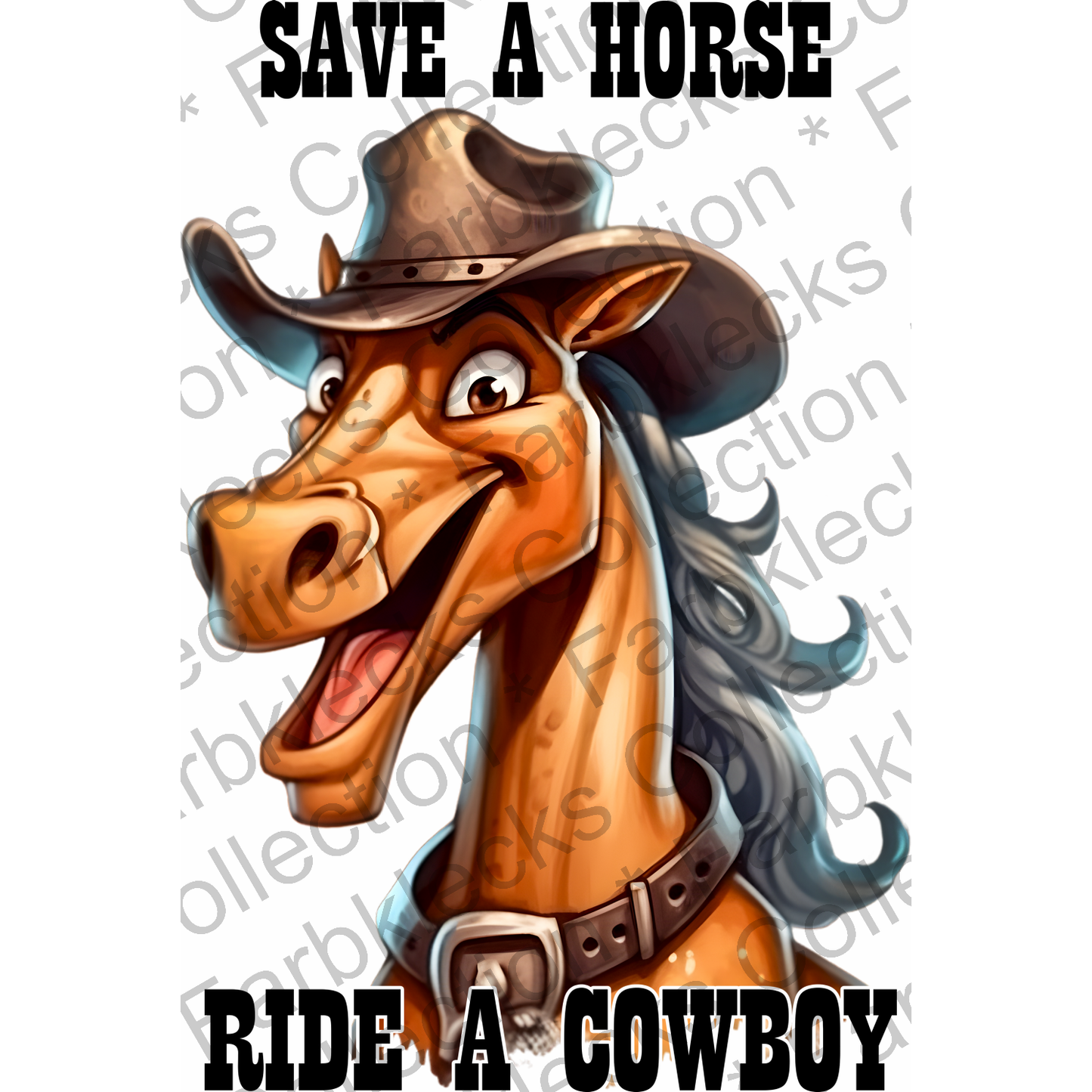 Motivtransfer 1766 Save a Horse Ride a Cowboy