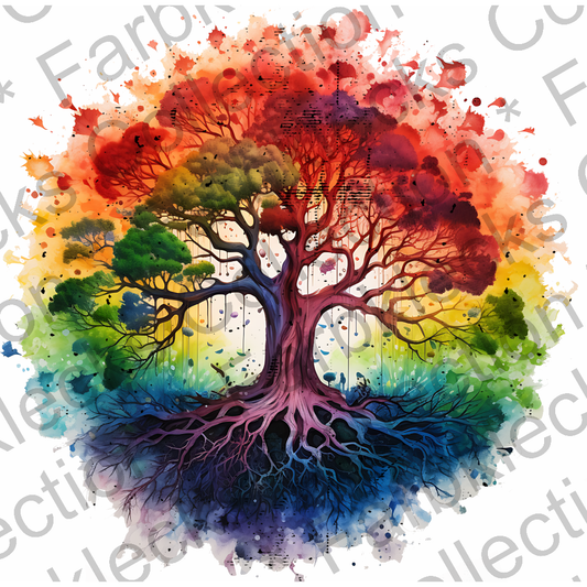 Motivtransfer 2004 Tree of Life Regenbogen