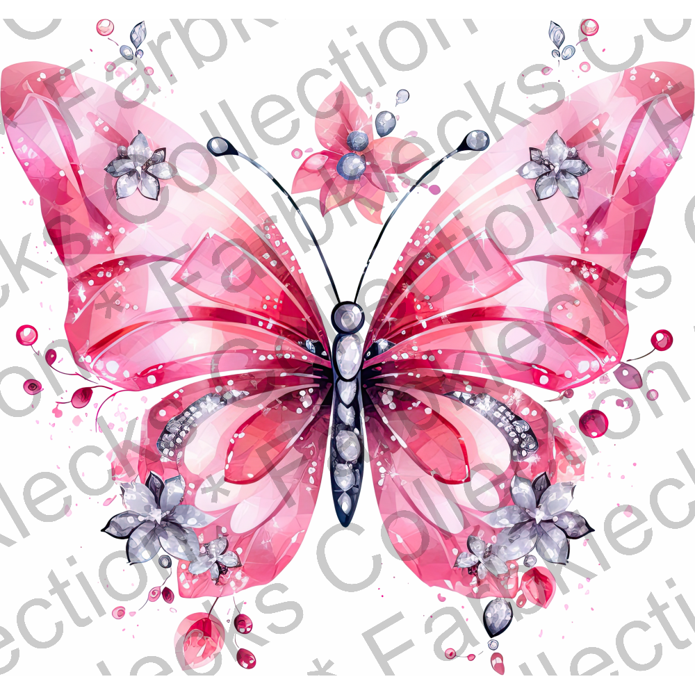 Motivtransfer 2071 Schmetterling pink