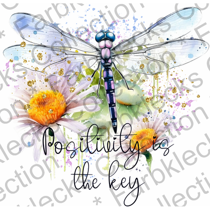 Motivtransfer 2113 Libelle - Positivily is the key