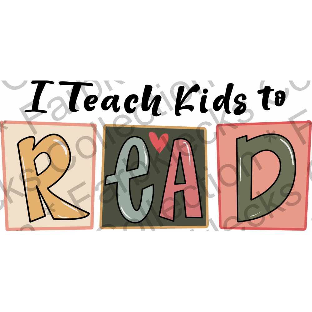 Motivtransfer 2231 I teach Kids to Read