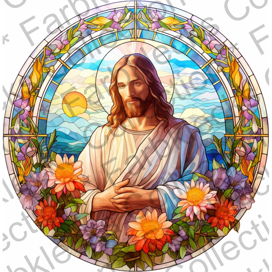 Motivtransfer 2260 Jesus Stained Glass