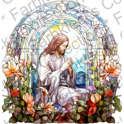 Motivtransfer 2283 Jesus Stained Glass