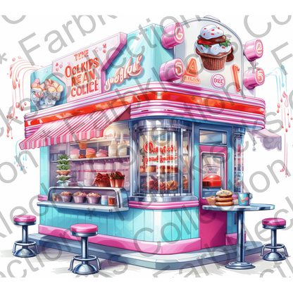 Motivtransfer 2325 American Icecream and Diner