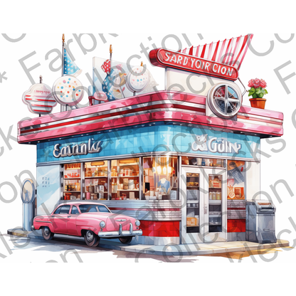 Motivtransfer 2332 American Diner