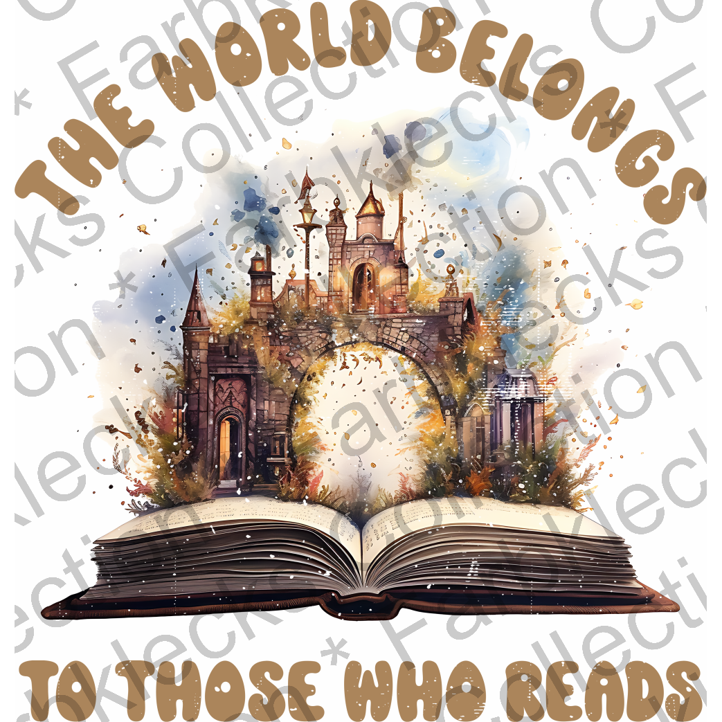 Motivtransfer 2344 The World belongs to those who reads