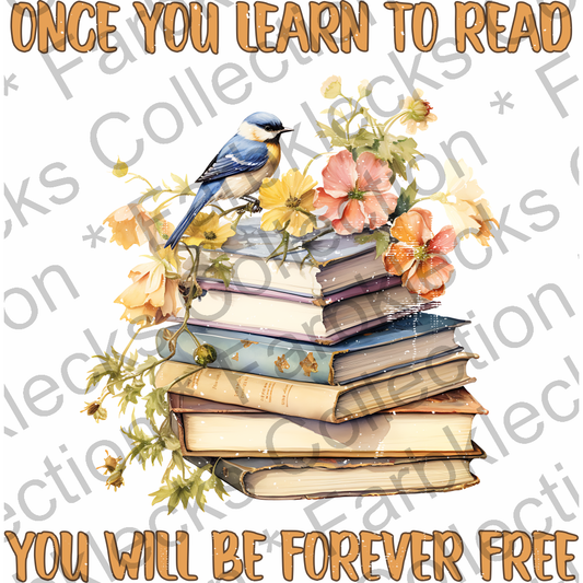 Motivtransfer 2353 One you learn to read you will be forever free