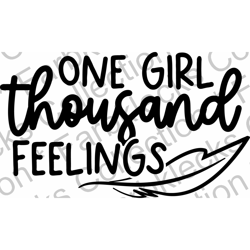 Motivtransfer 2543 one girl thousand feelings