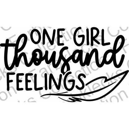 Motivtransfer 2543 one girl thousand feelings