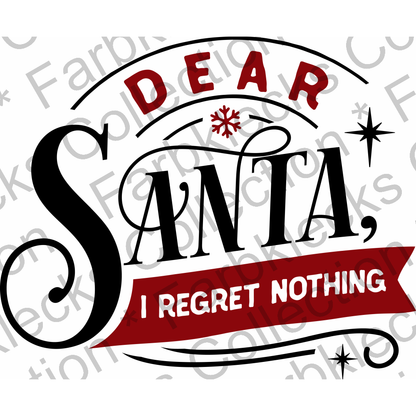 Motivtransfer 2567 dear santa i regret nothing