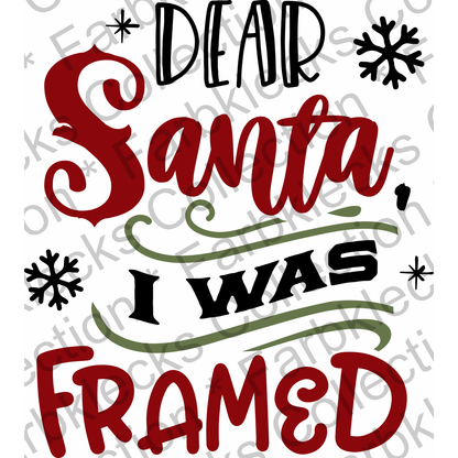 Motivtransfer 2568 dear santa i was framed