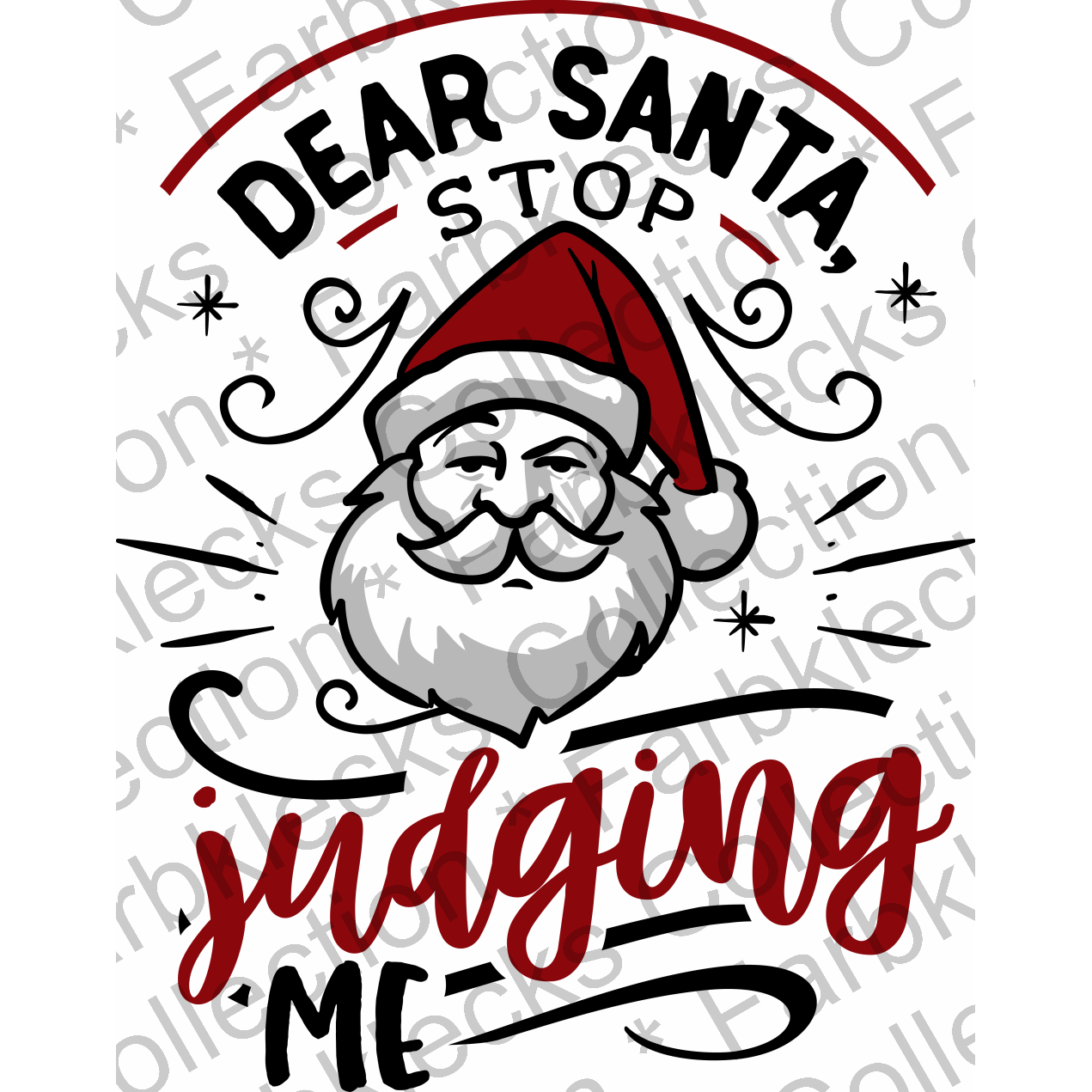 Motivtransfer 2575 dear santa stop imaging me