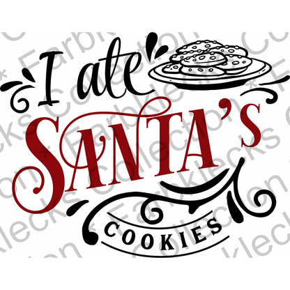 Motivtransfer 2585 i ate santas cookies