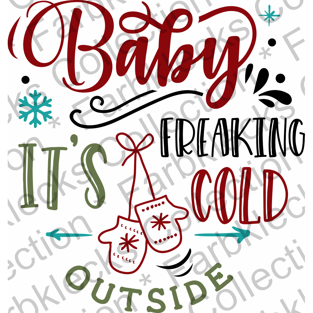 Motivtransfer 2611 baby ist freaking cold outside