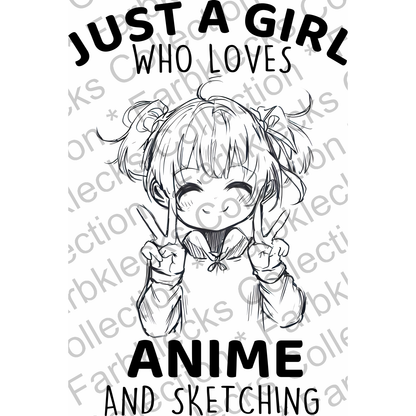 Motivtransfer 2769 Just a girl who loves anime and sketching