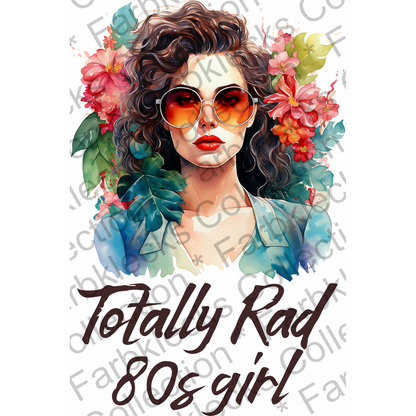 Motivtransfer 2946 Totally Rad 80s Girl