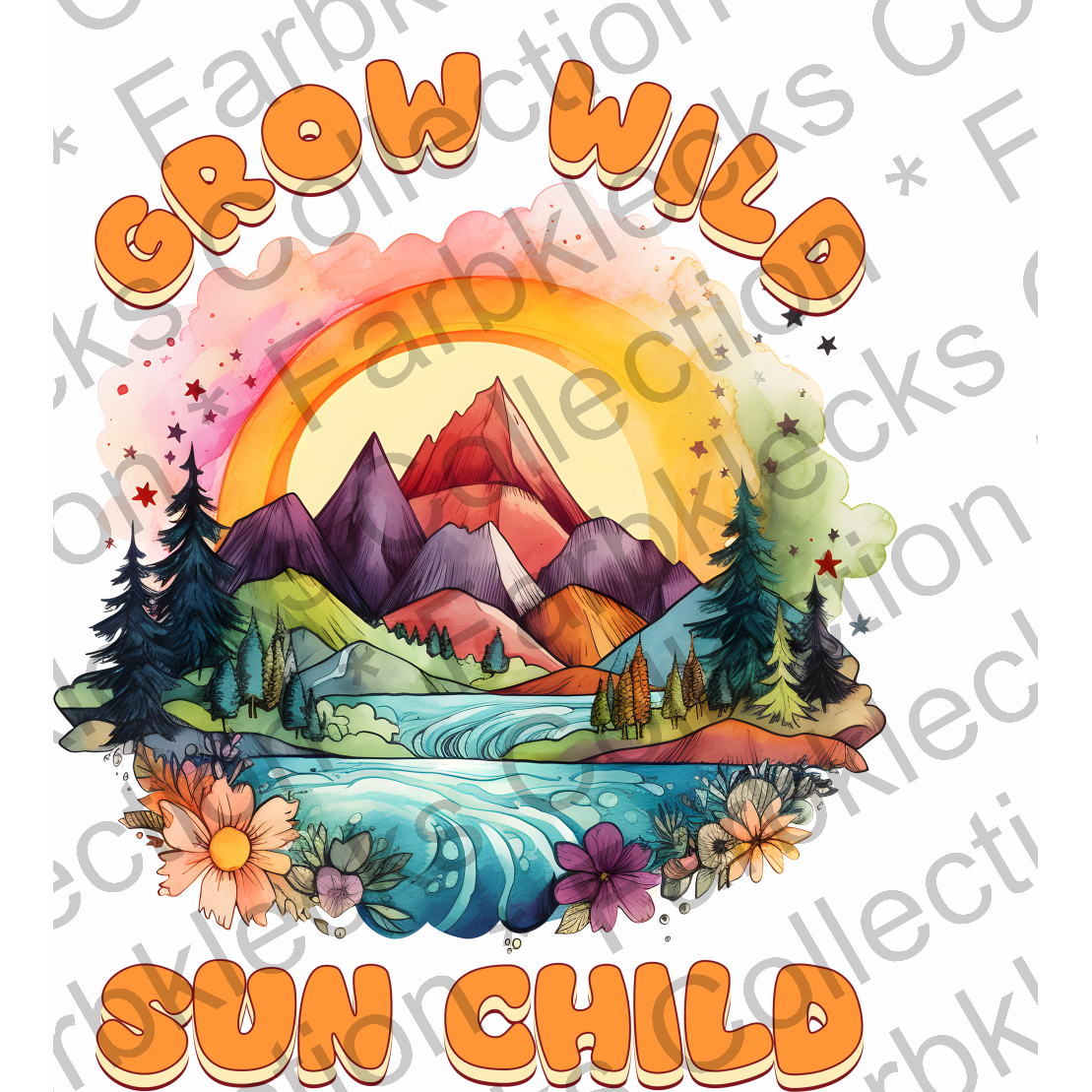 Motivtransfer 3034 grow wild sun child