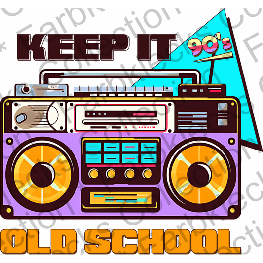 Motivtransfer 3133 Keep it 90s Old School