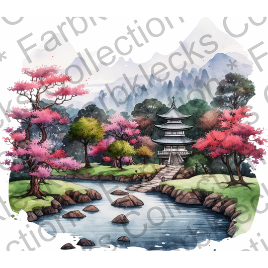 Motivtransfer 3223 Japanische Landschaft