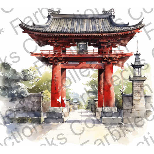 Motivtransfer 3225 Japanische Landschaft