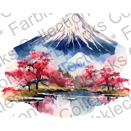 Motivtransfer 3241 Japanische Landschaft am Wasser