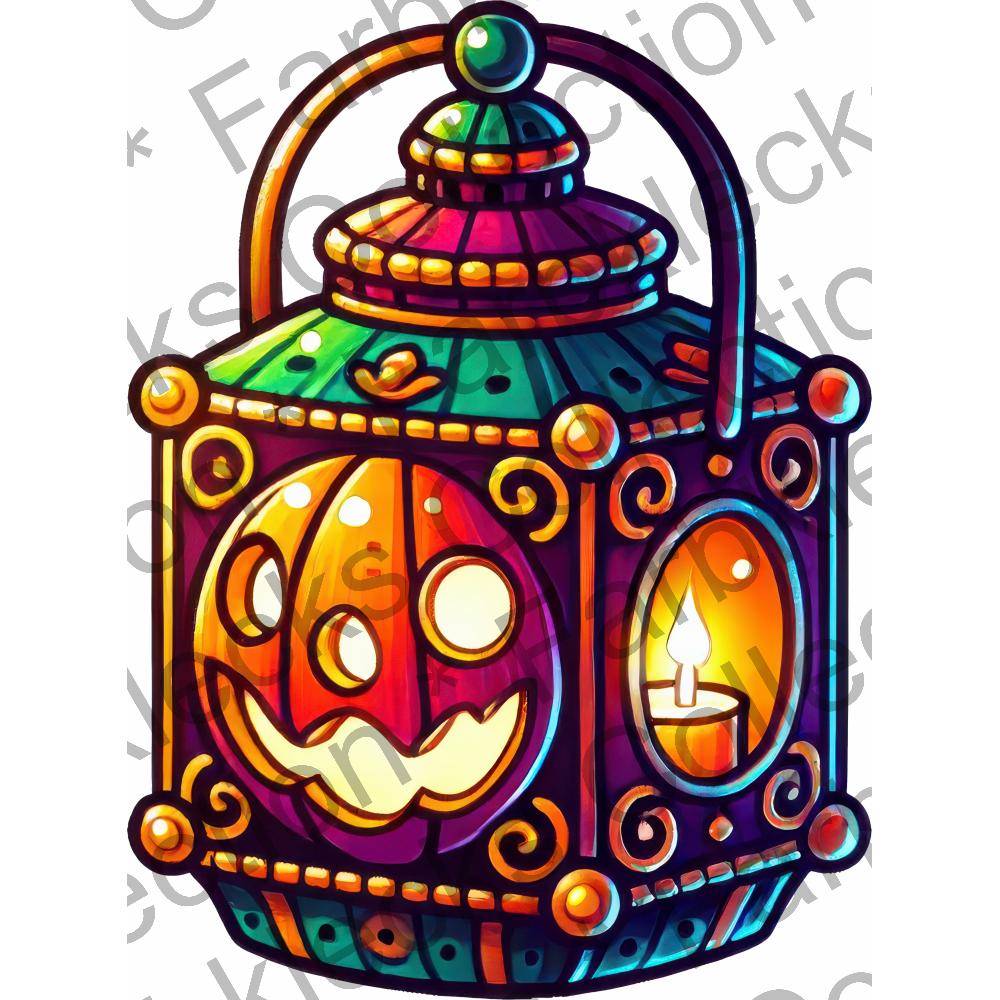 Motivtransfer 3327 Lampe Illustration