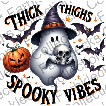 Motivtransfer 3453 Thick Thighs Spooky Vibes