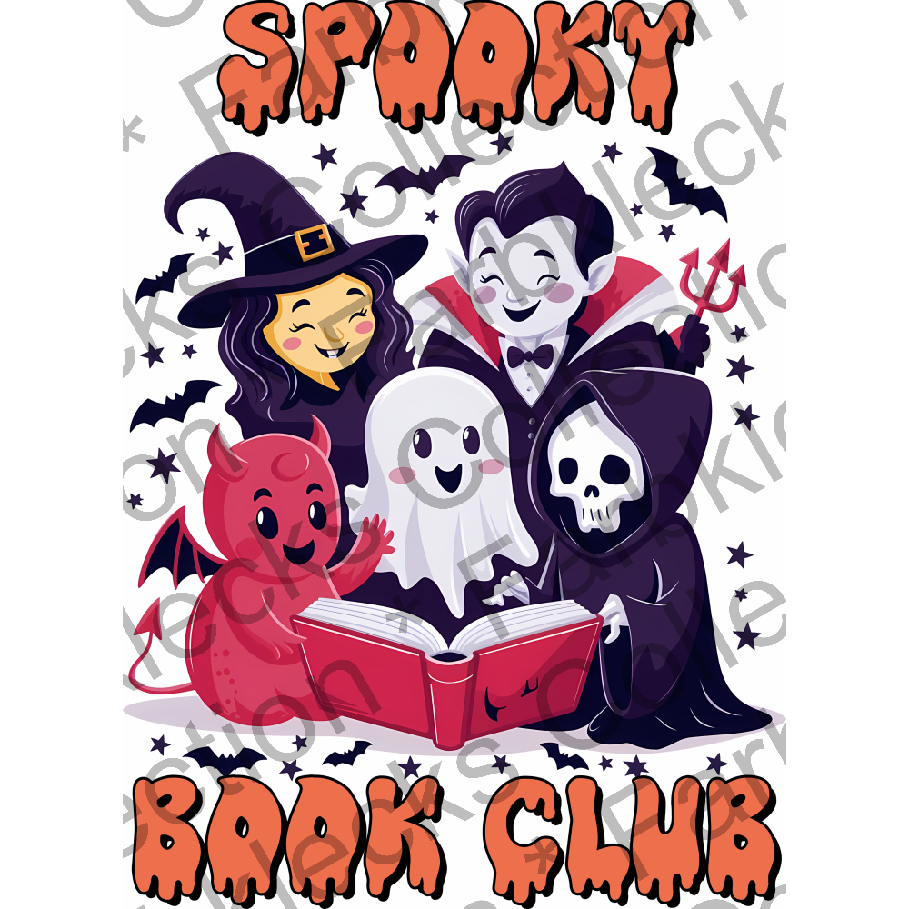 Motivtransfer 3480 Spooky Book Club