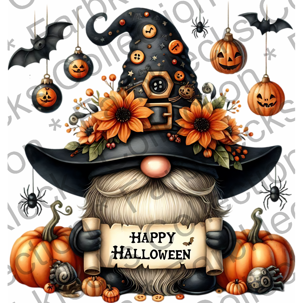 Motivtransfer 3530 Gnom Happy Halloween