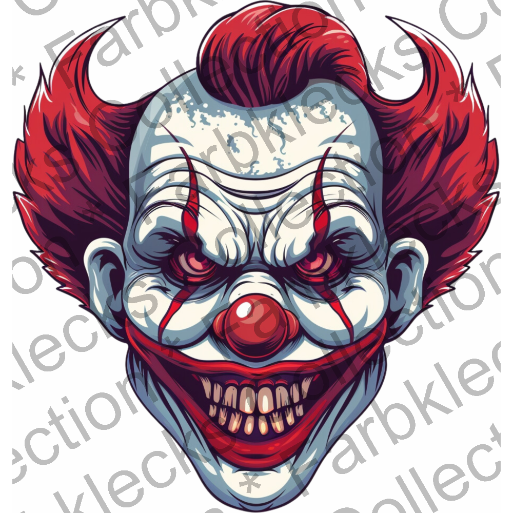 Motivtransfer 3626 Clown Gesicht grinst