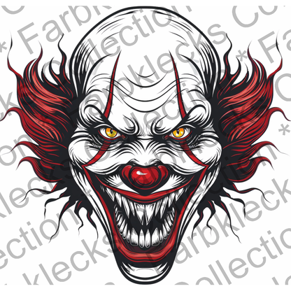 Motivtransfer 3635 Clown Gesicht ohne Hut