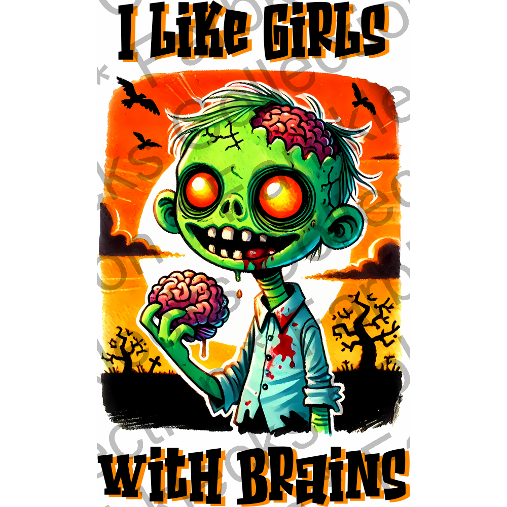 Motivtransfer 3717 I like Girls with Brains