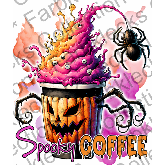 Motivtransfer 3756 Spooky Coffee