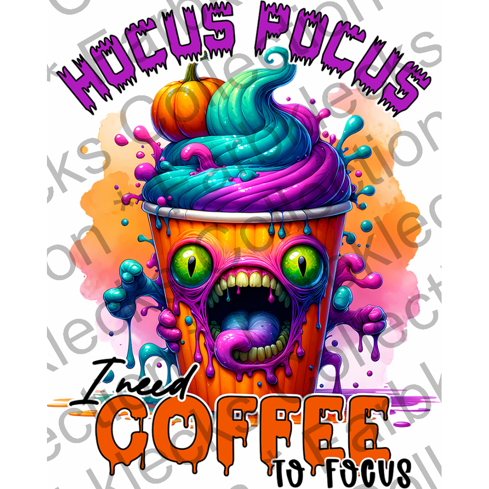 Motivtransfer 3761 Hocus Pocus I Need Coffee