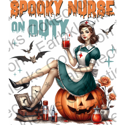 Motivtransfer 3782 Spooky Nurse on Duty