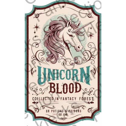 Motivtransfer 3793 Unicorn Blood Label