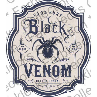 Motivtransfer 3797 Black Venom Label