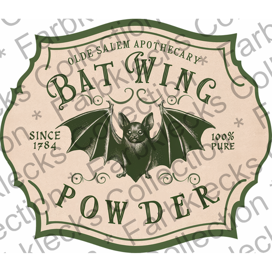 Motivtransfer 3798 Bat Wing Label