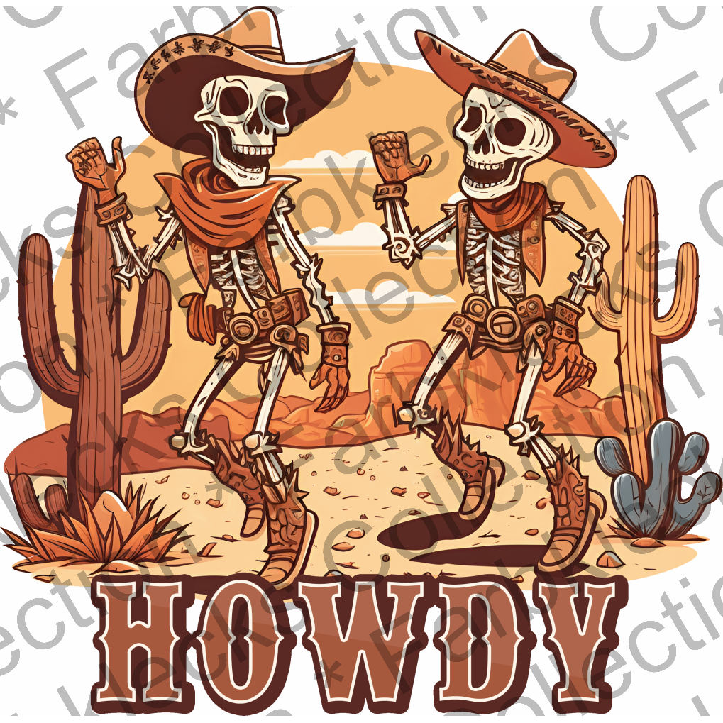 Motivtransfer 3835 Howdy Skeleton