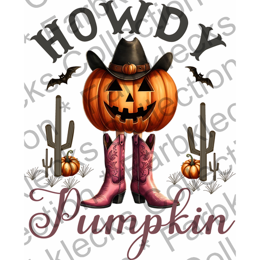 Motivtransfer 3853 Howdy Pumpkin