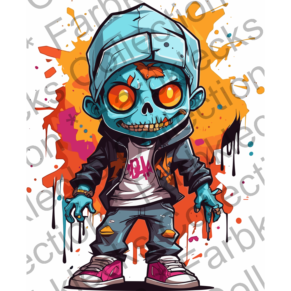 Motivtransfer 3864 Zombie Boy