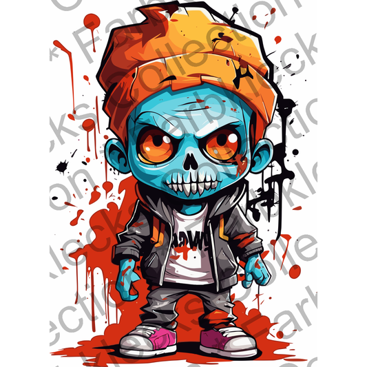 Motivtransfer 3876 Zombie Boy